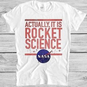 Nasa T Shirt Rocket Science Space Astronomy Astronaut Geek Cool Gift Tee